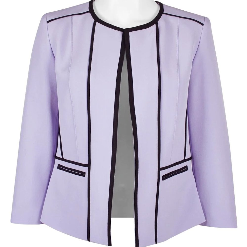 Black Label Blazer for women color lavender and black size 10